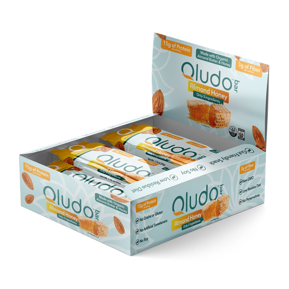 Qludo Bar Almond Honey Protein Bars